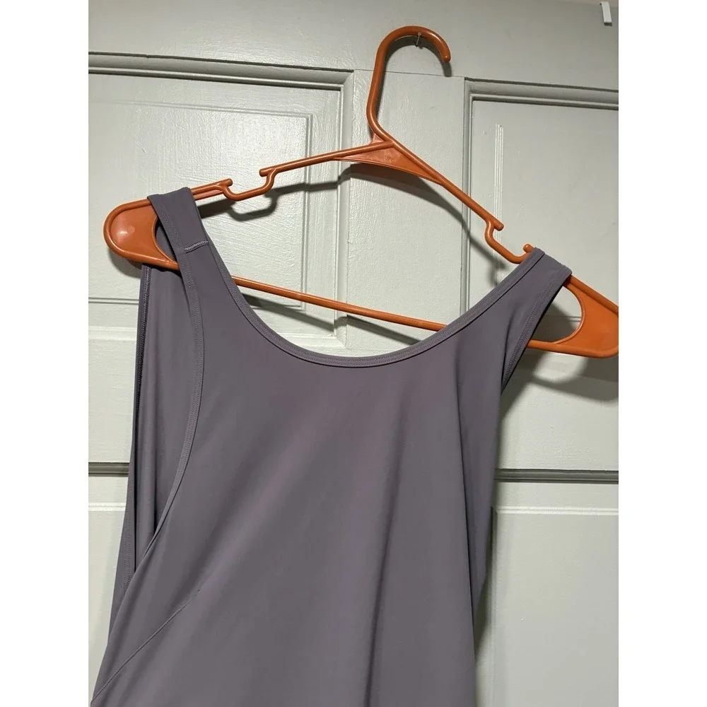 Lululemon Women Size 8 Early Morning Dress Graphite Purple Athletic Activewear
